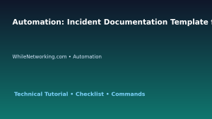 Automation: Incident Documentation Template for IT Professionals featured image