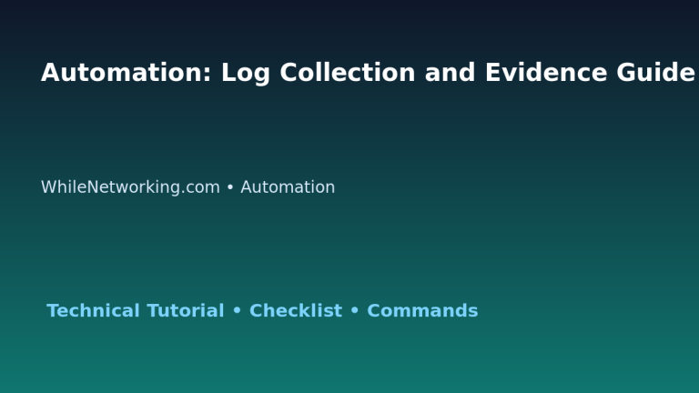 Automation: Log Collection and Evidence Guide for IT Professionals featured image