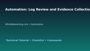 Automation: Log Review and Evidence Collection for IT Professionals featured image