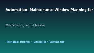 Automation: Maintenance Window Planning for IT Professionals featured image