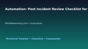Automation: Post Incident Review Checklist for IT Professionals featured image