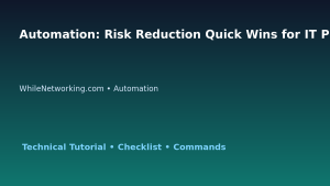 Automation: Risk Reduction Quick Wins for IT Professionals featured image
