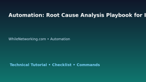 Automation: Root Cause Analysis Playbook for IT Professionals featured image