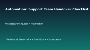 Automation: Support Team Handover Checklist for IT Professionals featured image