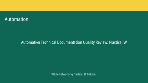 Automation tutorial featured image: Technical Documentation Quality Review