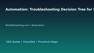 Automation: Troubleshooting Decision Tree for IT Professionals featured image