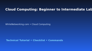 Cloud Computing: Beginner to Intermediate Lab Plan for IT Professionals featured image