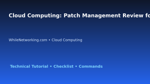 Cloud Computing: Patch Management Review for IT Professionals featured image