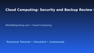 Cloud Computing: Security and Backup Review for IT Professionals featured image