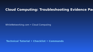 Cloud Computing: Troubleshooting Evidence Pack for IT Professionals featured image