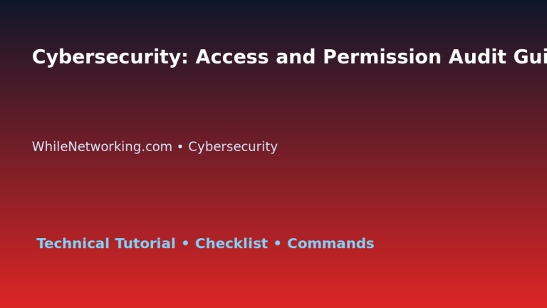 Cybersecurity: Access and Permission Audit Guide for IT Professionals featured image