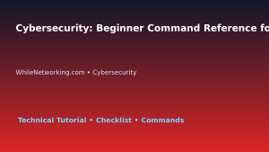 Cybersecurity: Beginner Command Reference for IT Professionals featured image