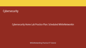 Cybersecurity tutorial featured image: Home Lab Practice Plan