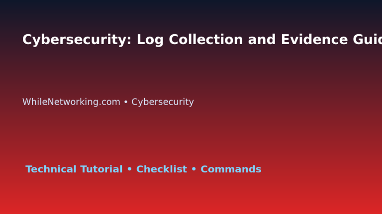 Cybersecurity: Log Collection and Evidence Guide for IT Professionals featured image
