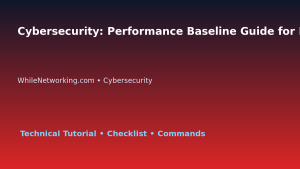 Cybersecurity: Performance Baseline Guide for IT Professionals featured image