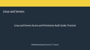 Linux and Servers tutorial featured image: Access and Permission Audit Guide