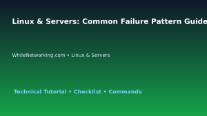 Linux & Servers: Common Failure Pattern Guide for IT Professionals featured image