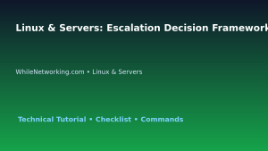 Linux & Servers: Escalation Decision Framework for IT Professionals featured image