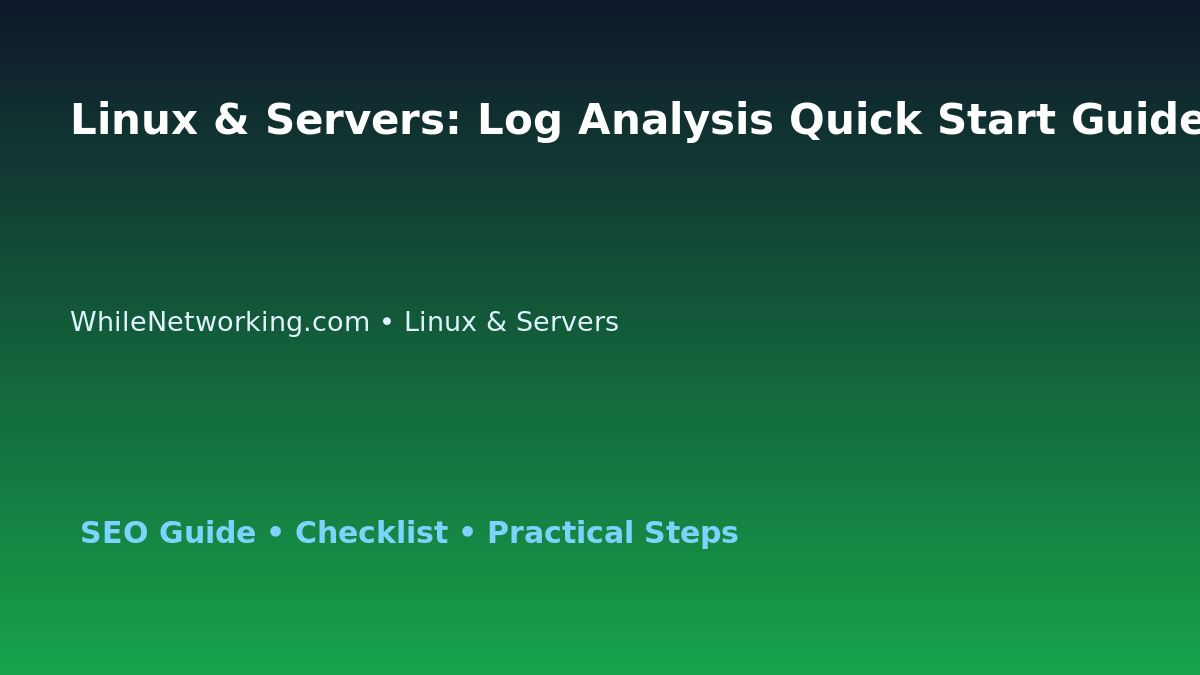 Linux & Servers: Log Analysis Quick Start Guide for IT Professionals featured image