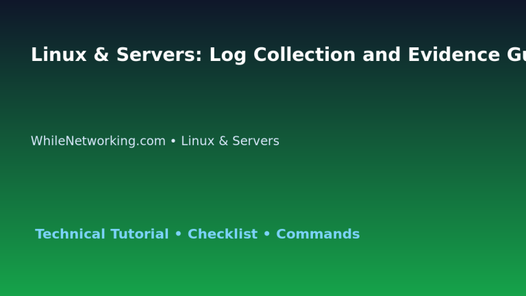 Linux & Servers: Log Collection and Evidence Guide for IT Professionals featured image