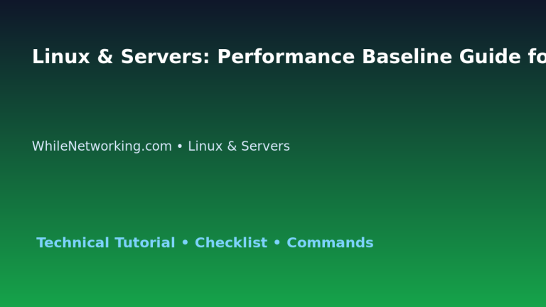 Linux & Servers: Performance Baseline Guide for IT Professionals featured image