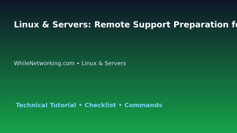 Linux & Servers: Remote Support Preparation for IT Professionals featured image