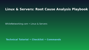Linux & Servers: Root Cause Analysis Playbook for IT Professionals featured image