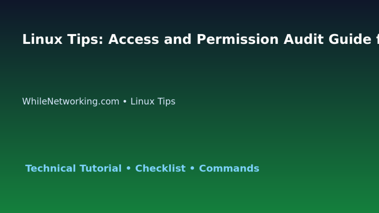 Linux Tips: Access and Permission Audit Guide for IT Professionals featured image