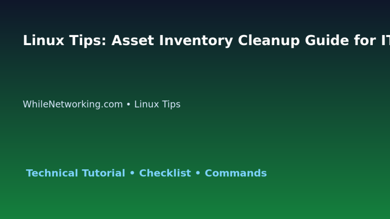 Linux Tips: Asset Inventory Cleanup Guide for IT Professionals featured image