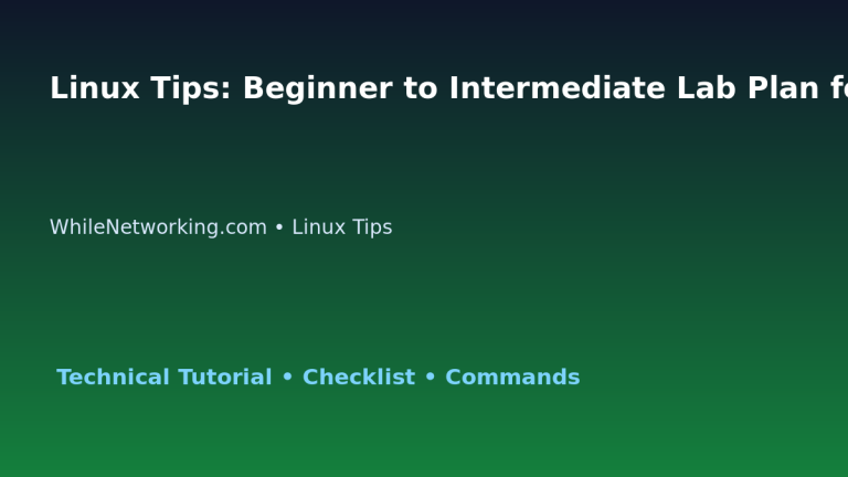 Linux Tips: Beginner to Intermediate Lab Plan for IT Professionals featured image