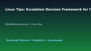 Linux Tips: Escalation Decision Framework for IT Professionals featured image