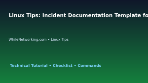 Linux Tips: Incident Documentation Template for IT Professionals featured image