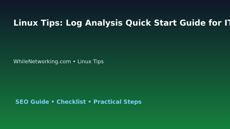 Linux Tips: Log Analysis Quick Start Guide for IT Professionals featured image