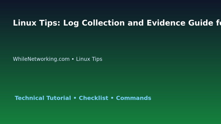 Linux Tips: Log Collection and Evidence Guide for IT Professionals featured image