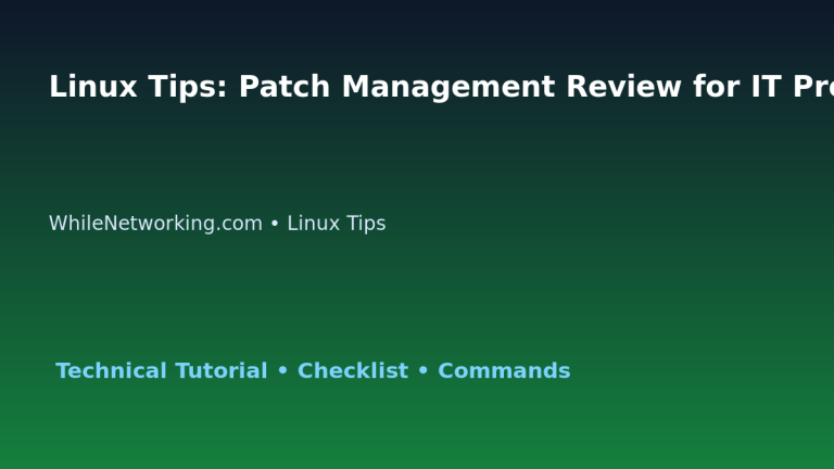 Linux Tips: Patch Management Review for IT Professionals featured image