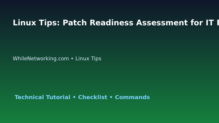 Linux Tips: Patch Readiness Assessment for IT Professionals featured image