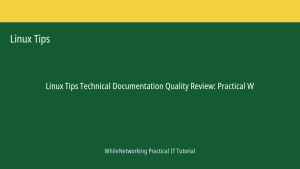 Linux Tips tutorial featured image: Technical Documentation Quality Review