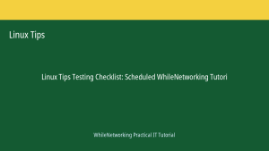 Linux Tips tutorial featured image: Testing Checklist