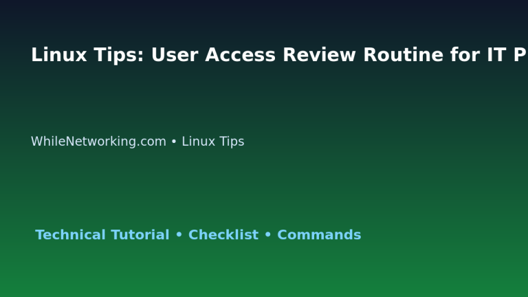 Linux Tips: User Access Review Routine for IT Professionals featured image
