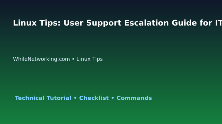Linux Tips: User Support Escalation Guide for IT Professionals featured image