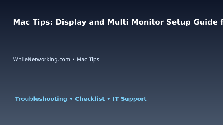 Mac Tips: Display and Multi Monitor Setup Guide for IT Professionals featured image