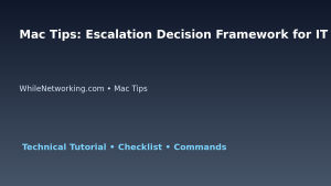 Mac Tips: Escalation Decision Framework for IT Professionals featured image