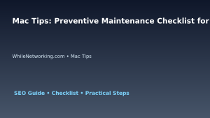 Mac Tips: Preventive Maintenance Checklist for IT Professionals featured image
