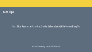 Mac Tips tutorial featured image: Resource Planning Guide