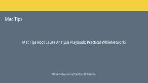 Mac Tips tutorial featured image: Root Cause Analysis Playbook