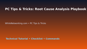 PC Tips & Tricks: Root Cause Analysis Playbook for IT Professionals featured image