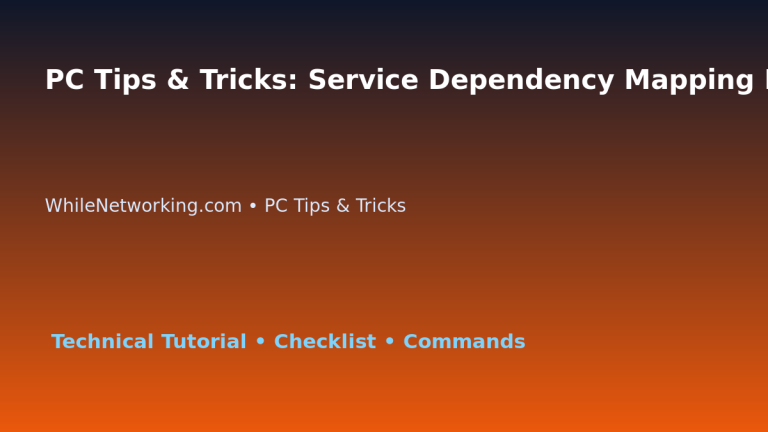 PC Tips & Tricks: Service Dependency Mapping Plan for IT Professionals featured image