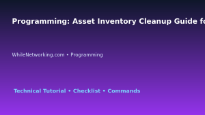 Programming: Asset Inventory Cleanup Guide for IT Professionals featured image