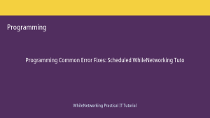 Programming tutorial featured image: Common Error Fixes
