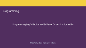 Programming tutorial featured image: Log Collection and Evidence Guide
